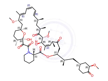 Chemical structure of 42-Oxorapamycin