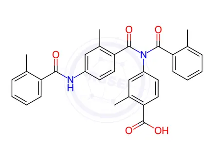 Chemical structure of Tolvaptan Impurity 180