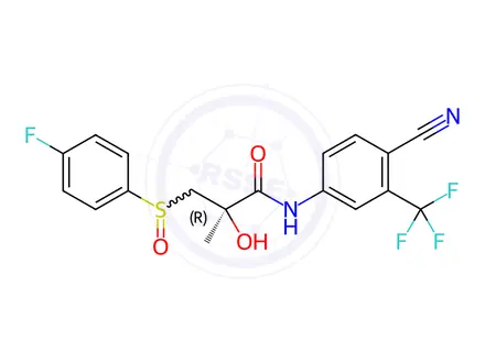 Chemical structure of (R,R)-Bicalutamide Sulfoxide