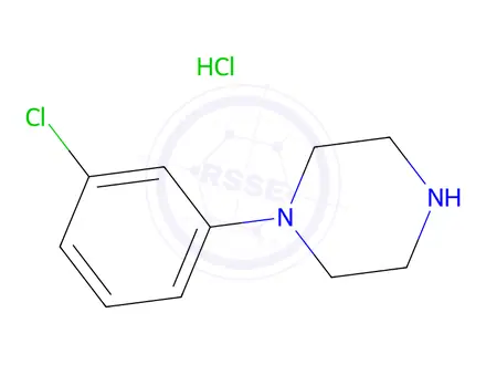 Chemical structure of Trazodone EP Impurity L Hydrochloride