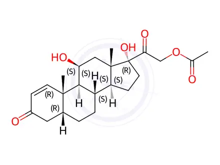 Chemical structure of Prednisolone Impurity 48