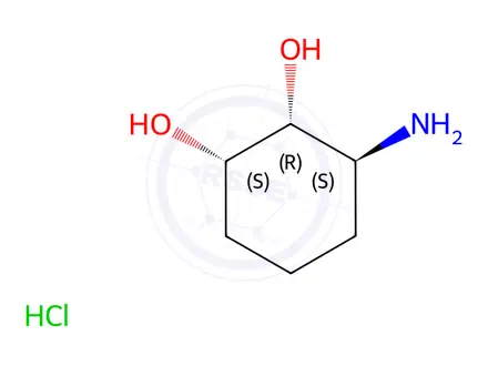 Chemical structure of (1S,2R,3S)-3-AMINOCYCLOHEXANE-1,2-DIOL HYDROCHLORIDE