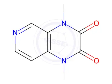 Chemical structure of Pyrido[3,4-b]pyrazine-2,3-dione, 1,4-dihydro-1,4-dimethyl-(9CI)
