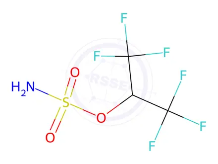 Chemical structure of Sulfamic acid, 2,2,2-trifluoro-1-(trifluoromethyl)ethyl ester