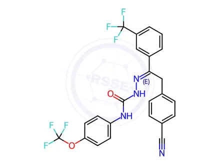 Chemical structure of Metaflumizone Impurity 1
