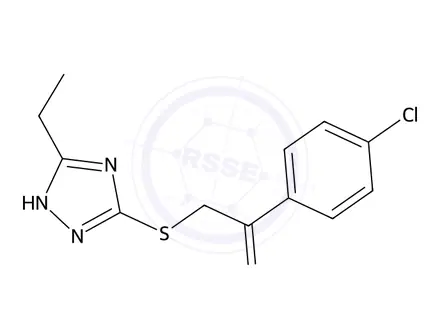 Chemical structure of 1-(4-Chlorophenyl)-2-((5-ethyl-1h-1,2,4-triazol-3-yl)thio)ethan-1-one