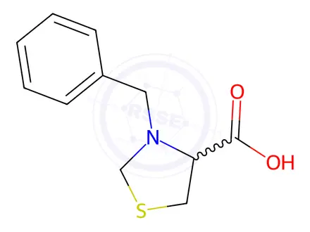 Chemical structure of 3-Benzyl-1,3-thiazolidine-4-carboxylic acid