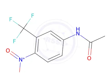 Chemical structure of 4'-Nitro-3'-(trifluoromethyl)acetanilide