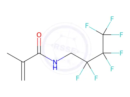 Chemical structure of N-(1H,1H-Heptafluorobutyl)methacrylamide