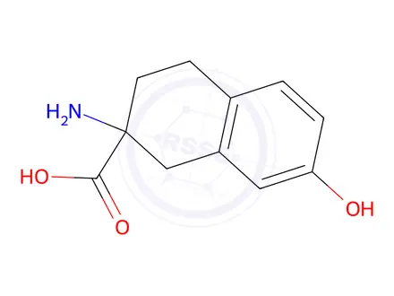 Chemical structure of 2-Amino-7-hydroxy-1,2,3,4-tetrahydronaphthalene-2-carboxylic acid