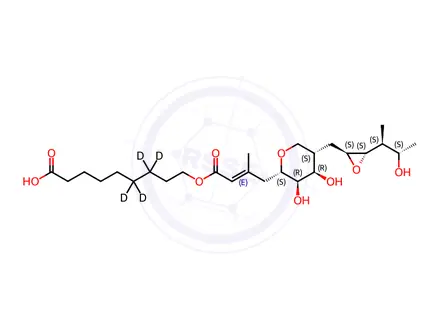 Chemical structure of Mupirocin-d4