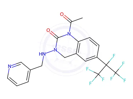 Chemical structure of Pyrifluquinazon