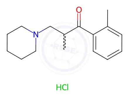 Chemical structure of 2-Tolperisone HCL