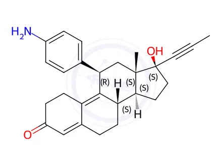Chemical structure of Mifepristone Impurity 11