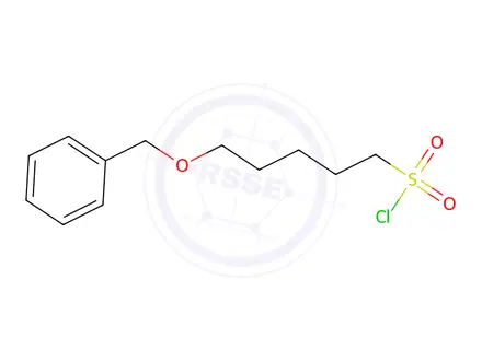 Chemical structure of 5-(Benzyloxy)pentane-1-sulfonyl chloride