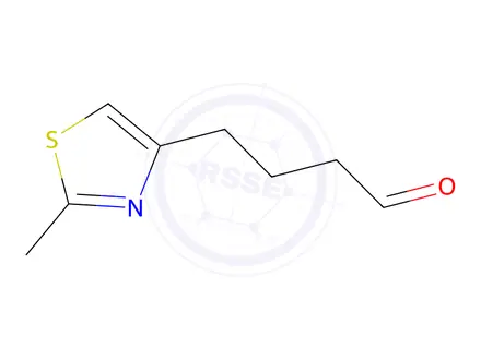 Chemical structure of 4-(2-Methylthiazol-4-yl)butanal