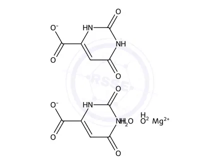 Chemical structure of Magnesium Orotate Dihydrate