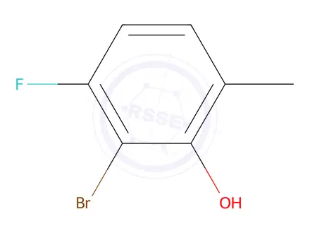 Chemical structure of 2-bromo-3-fluoro-6-methylphenol