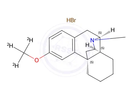 Chemical structure of Dextromethorphan Hydrobromide-d3