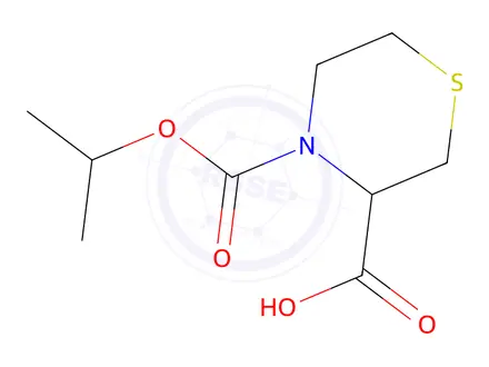 Chemical structure of 4-(Isopropoxycarbonyl)thiomorpholine-3-carboxylic acid