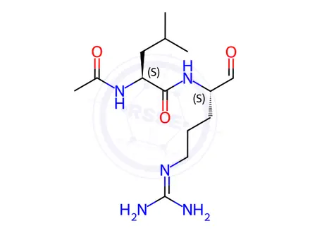 Chemical structure of N-acetylleucylargininal