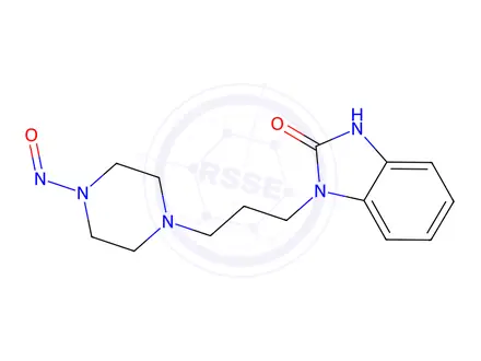Chemical structure of 1-(3-(4-nitrosopiperazin-1-yl)propyl)-1,3-dihydro-2H-benzo[d]imidazol-2-one