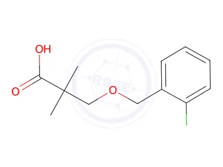Chemical structure of 3-((2-Chlorobenzyl)oxy)-2,2-dimethylpropanoic acid