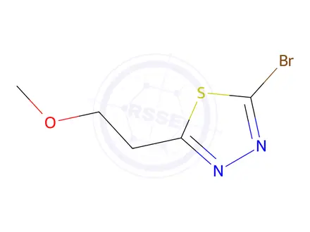 Chemical structure of 2-bromo-5-(2-methoxyethyl)-1,3,4-thiadiazole