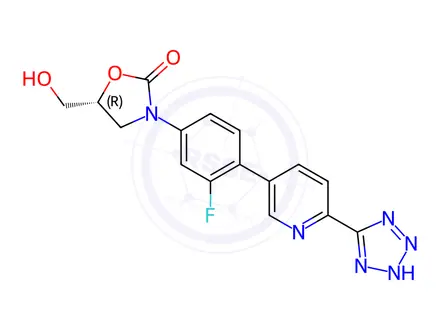 Chemical structure of Desmethyl Tedizolid Impurity
