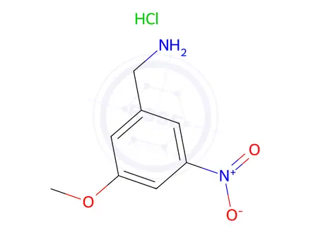 Chemical structure of (3-Methoxy-5-nitrophenyl)methanamine hydrochloride