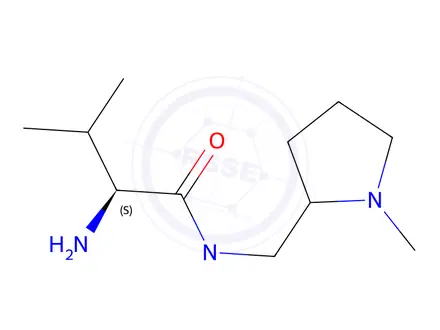 Chemical structure of 2-Amino-N-ethyl-3-methyl-N-(((S)-1-methylpyrrolidin-2-yl)methyl)butanamide
