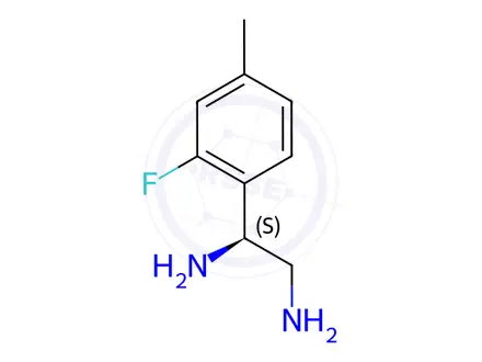 Chemical structure of (1S)-1-(2-FLUORO-4-METHYLPHENYL)ETHANE-1,2-DIAMINE