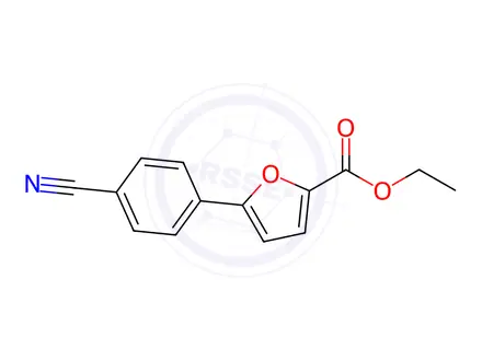 Chemical structure of Ethyl 5-(4-cyanophenyl)furan-2-carboxylate