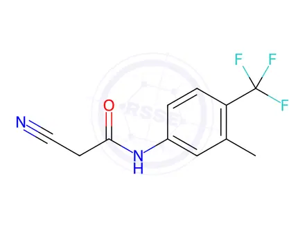 Chemical structure of 2-Cyano-N-[3-methyl-4-(trifluoromethyl)phenyl]-acetamide