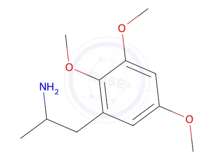 Chemical structure of 2,3,5-Trimethoxyamphetamine
