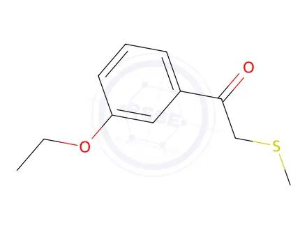 Chemical structure of 1-(3-ethoxyphenyl)-2-(methylsulfanyl)ethan-1-one