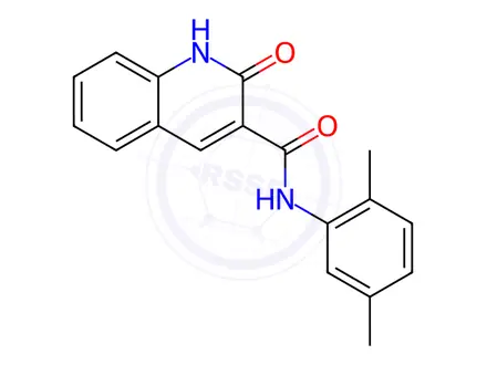 Chemical structure of N-(2,5-Dimethylphenyl)-2-oxo-1,2-dihydroquinoline-3-carboxamide