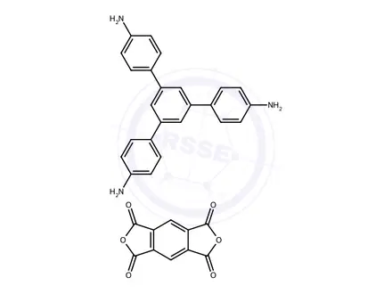 Chemical structure of PI-COF-2