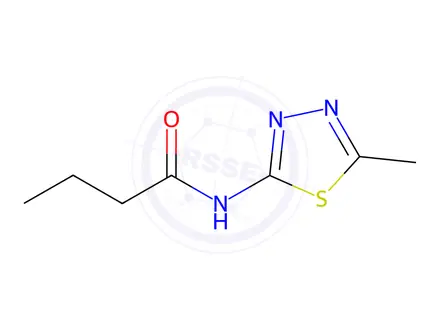 Chemical structure of N-(5-Methyl-1,3,4-thiadiazol-2-yl)butyramide