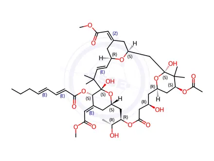 Chemical structure of Bryostatin