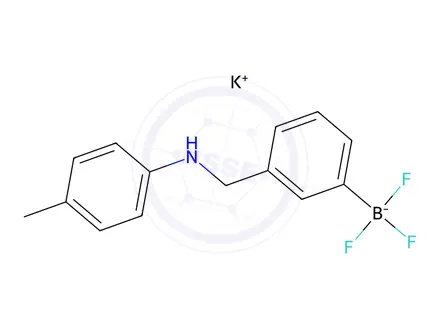Chemical structure of Potassium 3-((4-methylphenylamino)methyl)phenyltrifluoroborate