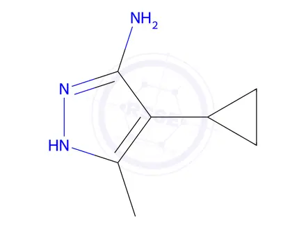 Chemical structure of 4-Cyclopropyl-5-methyl-1H-pyrazol-3-amine