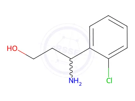 Chemical structure of 3-Amino-3-(2-chlorophenyl)propan-1-ol