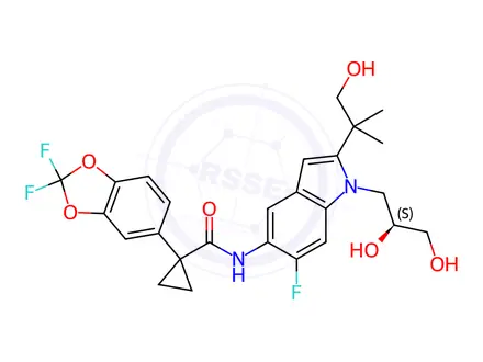 Chemical structure of Tezacaftor Impurity 1