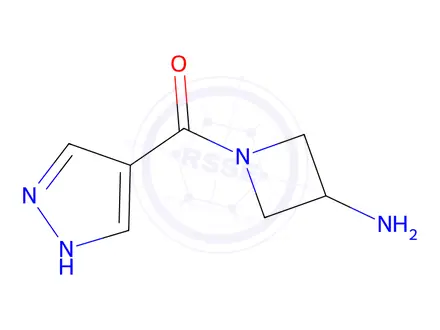 Chemical structure of 1-(1h-pyrazole-4-carbonyl)azetidin-3-amine