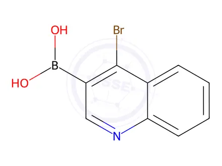 Chemical structure of (4-Bromoquinolin-3-yl)boronic acid