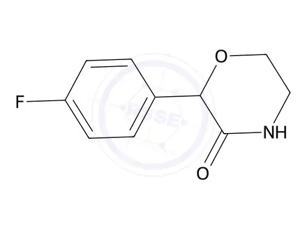 Chemical structure of 2-(4-Fluorophenyl)morpholin-3-one