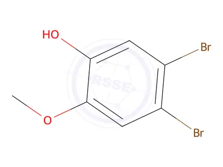 Chemical structure of 4,5-Dibromo-2-methoxy-phenol