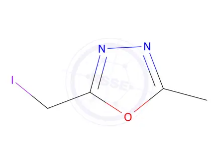 Chemical structure of 2-(Iodomethyl)-5-methyl-1,3,4-oxadiazole