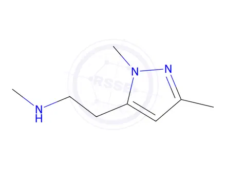 Chemical structure of 2-(1,3-Dimethyl-1h-pyrazol-5-yl)-N-methylethan-1-amine